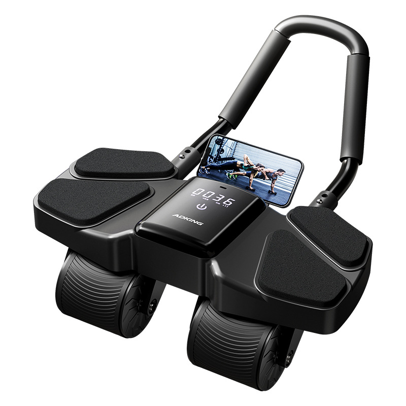 Ab Wheel Roller - Otomatik geri tepme dört tekerlekli Ab