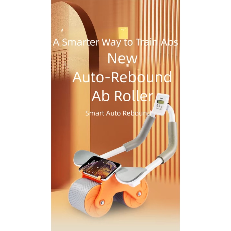 Ab Wheel Roller - Otomatik Geri Tepmeli Ab Roller Tekerleği