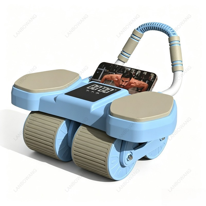 Ab Wheel Roller - Akıllı 4 Tekerlekli Otomatik Geri Tepmeli