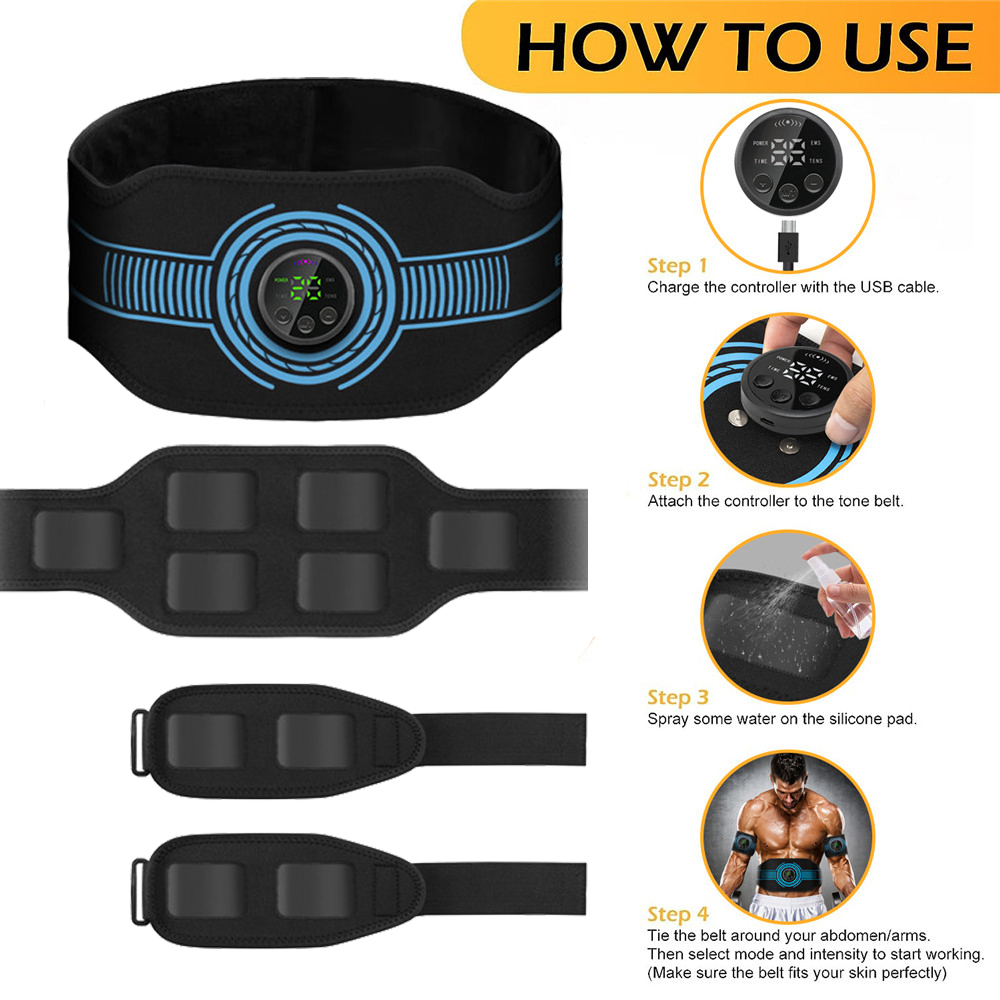 USB şarj edilebilir karın kas  - Weight Lifting Belt incelemesi ve fiyatı